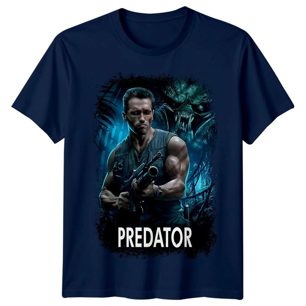 Predator 1987 Movie Poster Inspired Tshirt Retro 80s Tee Unisex