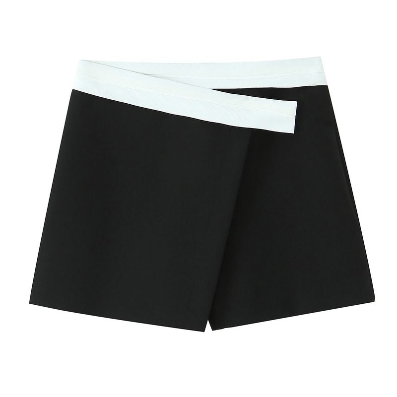 

Zbzr Autumn New Women clothes Trim Thread Blazers Contrast Color Double Placket Culottes 8667555 1165223 Culottes XS