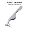 False Eyelash Nippers Curved Eyelash Extension Applicator Stainless Steel Tweezers for Applying False Eyelash