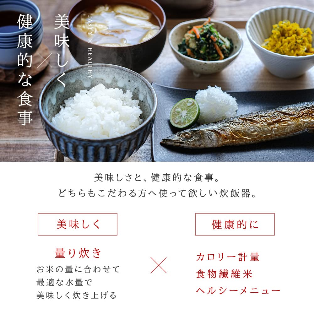 Iris Ohyama Pressure IH Rice Cooker, 5.5-cup Capacity, Gray, RC-PCA50-H