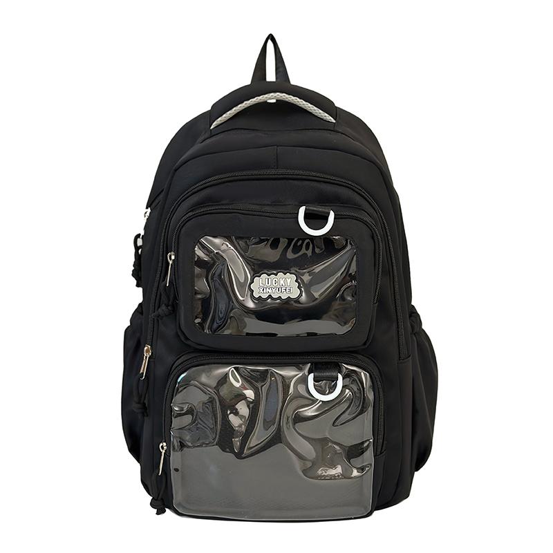 Women's Solid Color Backpack Student Schoolbag Outdoor Small Backpack