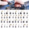 Electric Motor Carbon Brushes 40Pcs 10 Different Models Carbon Brushes Maintenance Carbon Brush Motor Replacement