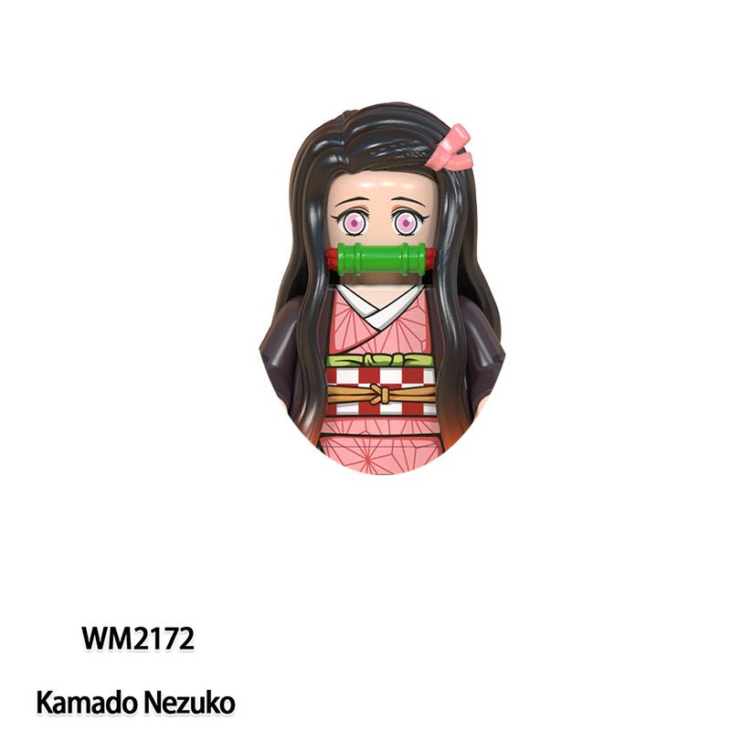 

Истребитель демонов Блоки Камадо Тандзиро Кирпичики Хашибира Иноске Для Игрушек Подарки Фигурки Экшн Строительные Блоки Для Детей