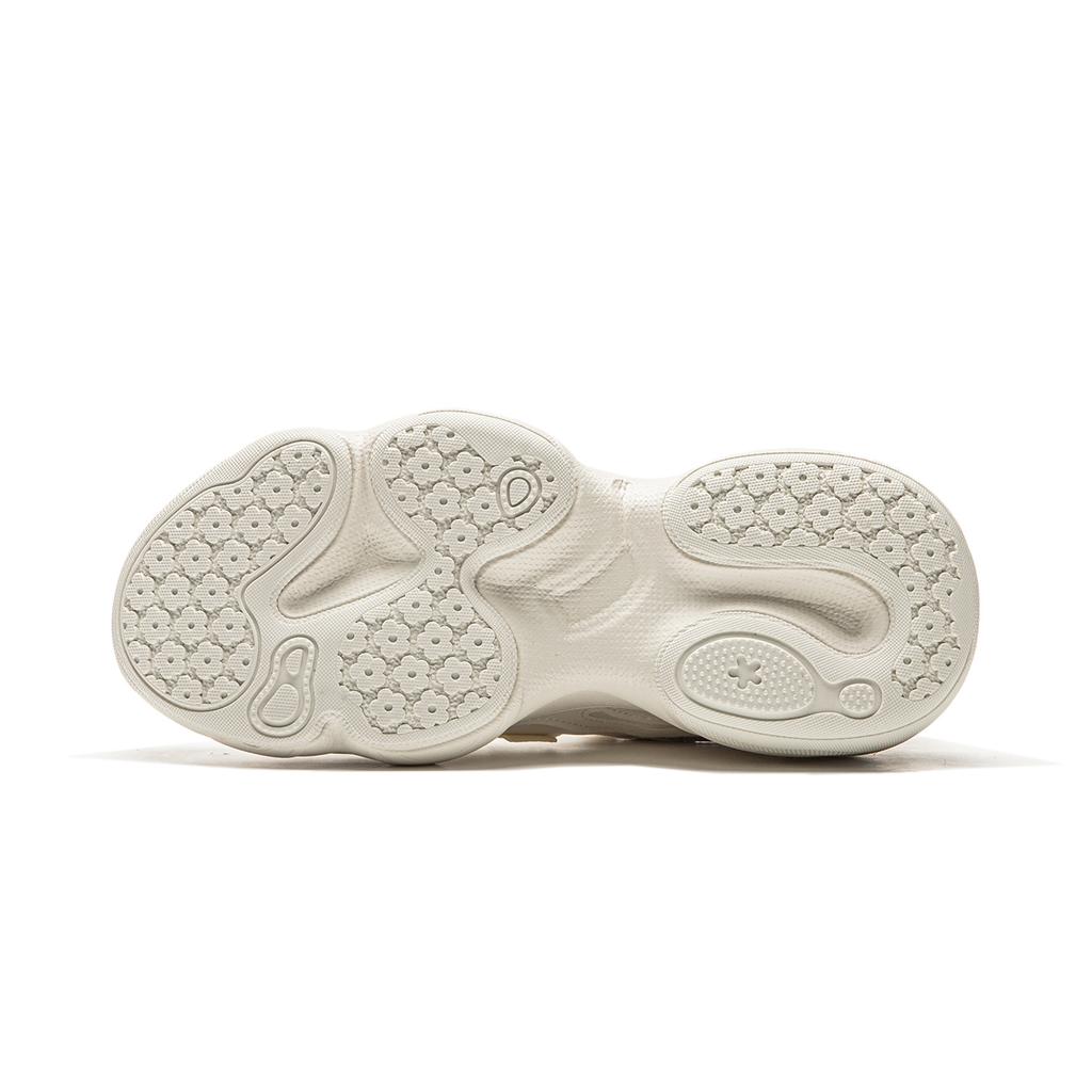 Li Ning Honey Series Soft Rebound Thick Sole Bread Shoes Women Sneakers Off-White AGCU246-1