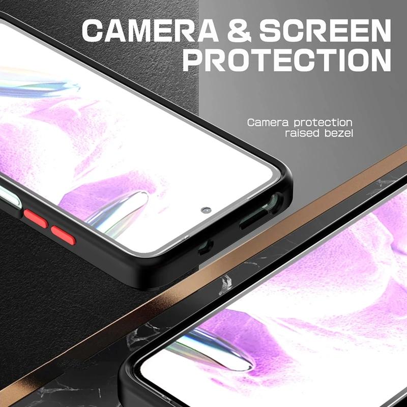 Armor Matte Case für Xiaomi Redmi Note 12 Pro 5G 12S 11 Pro 11S 10 10S Cover Ring Magnethalter Ständer Business Rundumschutz