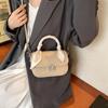 New stylish and simple silk scarf lock flip bag portable shoulder oblique span versatile women's bag