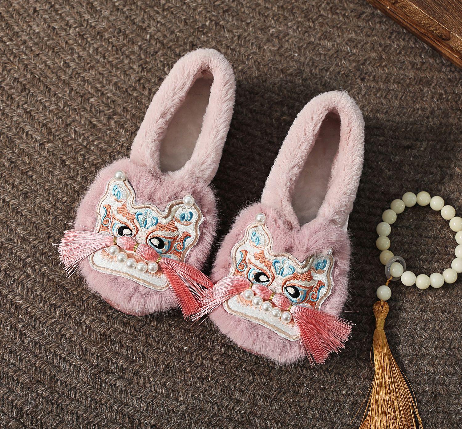 

Женские вышитые хлопковые туфли Tiggo 2025 - Ретро этнический дизайн головы тигра 38