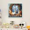 Winter Printed Cross Stitch Kit DIY 11CT Embroidery Craft Set Home Decoration