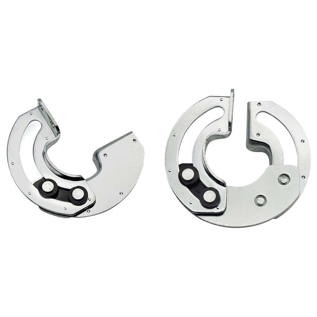 Carbon Steel Semicircular Door Hinges Concealed Hardware Heavy Duty Smooth Operate Door Hinges for Industrial Cabinets