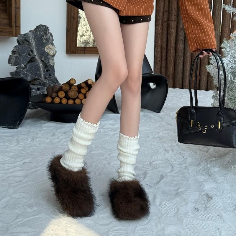 2025 Autumn and Winter Small Man Thick-soled Bag Head Birken Women's Lamb Wool Shoes Bag Head Drag Fleece Warm Lazy Slippers