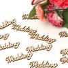 60 Pieces Wooden Letters Wall Hanging Vintage Style Unfinished Signs Home Supplies Love Weddings Party Decorative Props Gifts