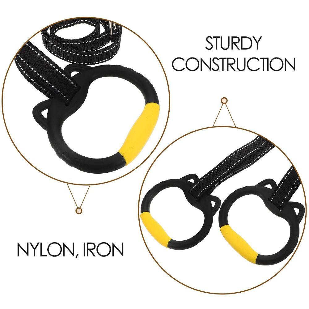 Durable Gymnastic Rings Non-Slip Fitness Exercise Ring Gym Ring Pull Up Bar Gymnastics Equipment