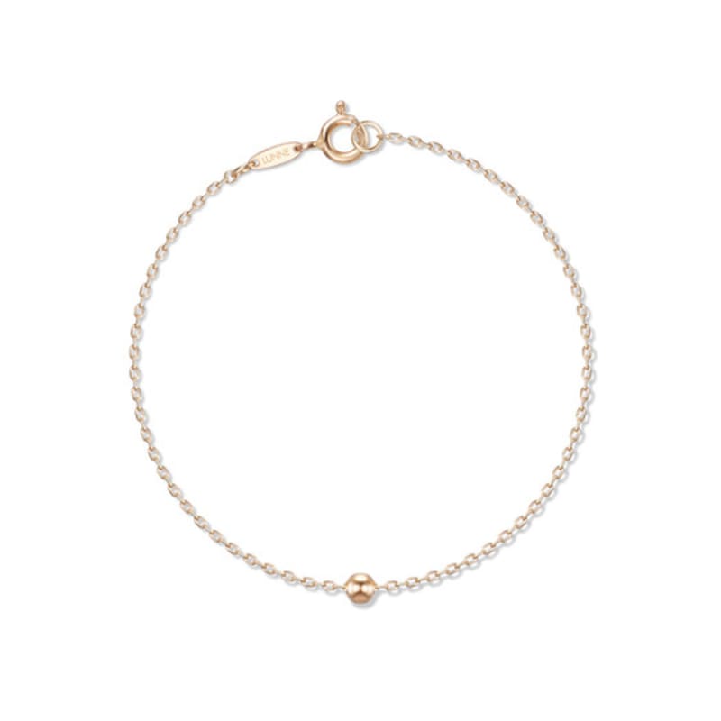 LUNNE 14k One Point Mini Ball Bracelet (14k Gold) #BR05