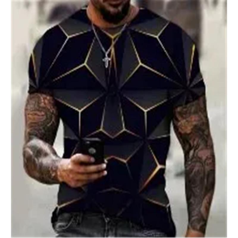 

Мужская летняя футболка большого размера, свободная, винтажная, с коротким рукавом, модный принт, 3D, с круглым вырезом XL