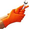 Nitrile Glove - HYGOSTAR POWER GRIP - Size L - Color Orange - Unisex