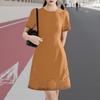 ZANZEA Women Summer Casual Round Neck Short Sleeve Print Dress