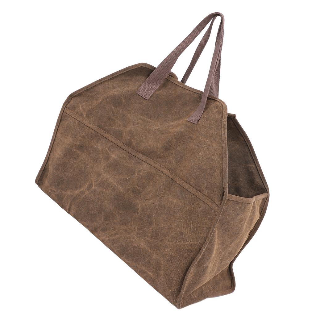 Bolsa de Lona Resistente para Leña Grande Soporte para Leña Bolsa de Compras Accesorios para Chimenea Estufa de Leña Bolsa de Almacenamiento para Camping Barbacoa