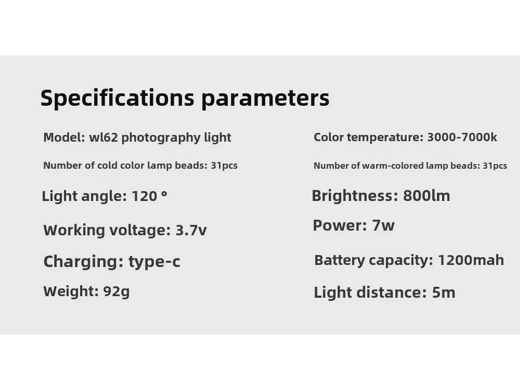 Portable Tofu Lamp Handheld Camera Fill Light for Live Broadcasts and Mobile Photography