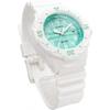 CaSio Women S Analog Watch gloSS White   Green Check Lrw 200h 3cv