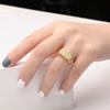 Europe and the United States Hot-selling Rectangular Seal Dragon Scale Ring Hip-hop Niche Design Irregular Crack Ring Jewelry
