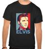 Elvis Presley Rock`n Roll Rockmusik Logo Schwarzes T-Shirt -1058-