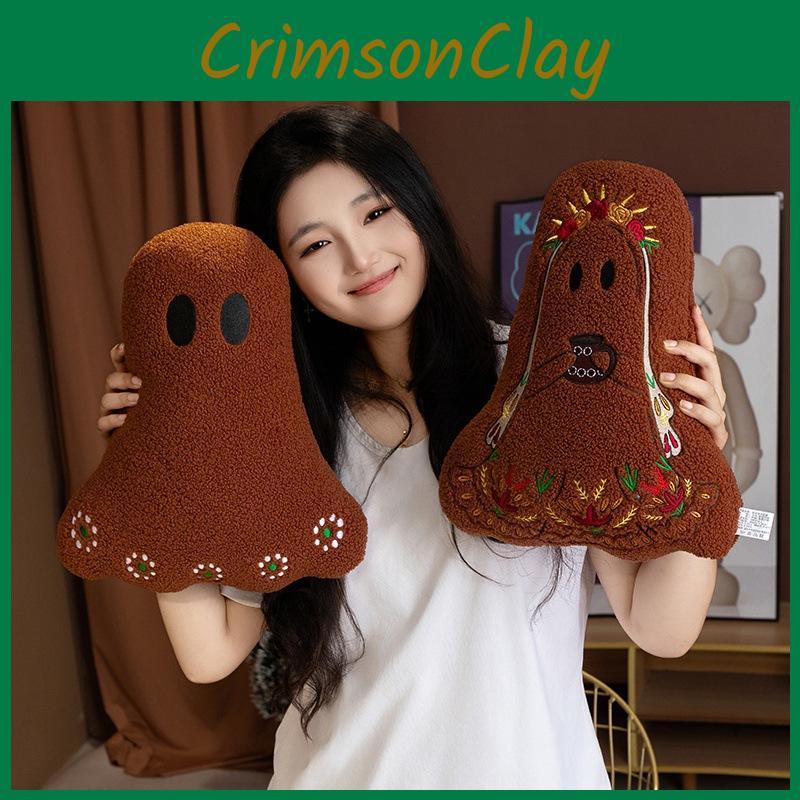 Halloween Pillow Ghost Plush Toy Cushion With Floral Design Party Gifts Decor