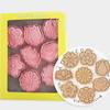 8 PCS Flower Shaped Biscuit Mold PP Material Frosting Cookie Molds Push-type Household Baking Cookie Cutter for Children