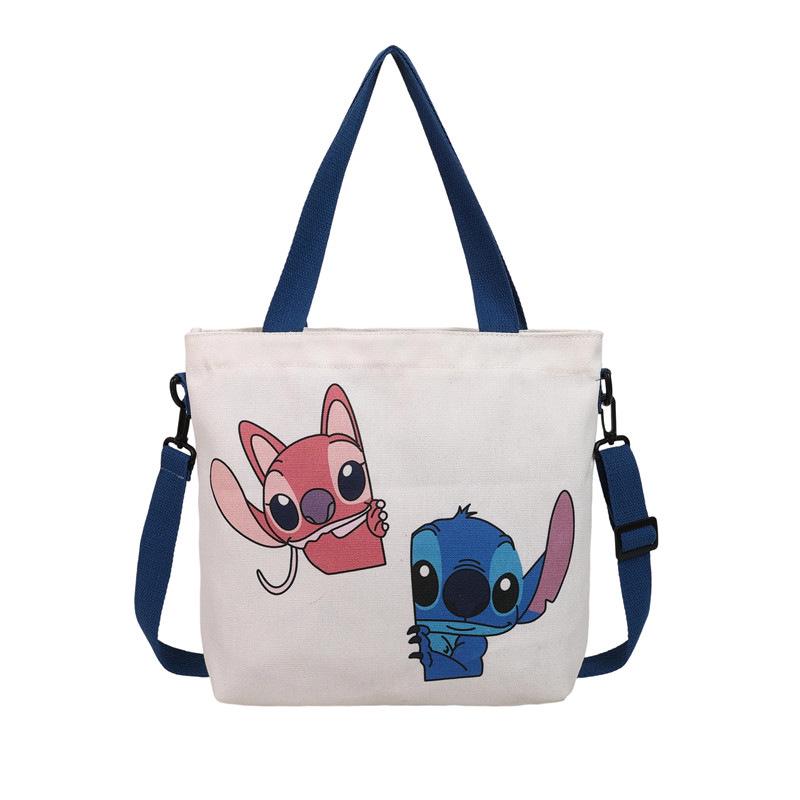 Large Capacity Cartoon Canvas Shoulder Tote for Women