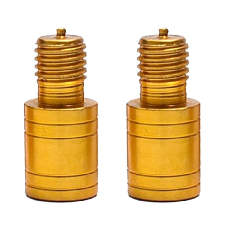 2 шт. Адаптер резьбы для рыболовной подсачека Соединитель для удилищ Части для гарпунов и подсачеков 10mm to 8mm