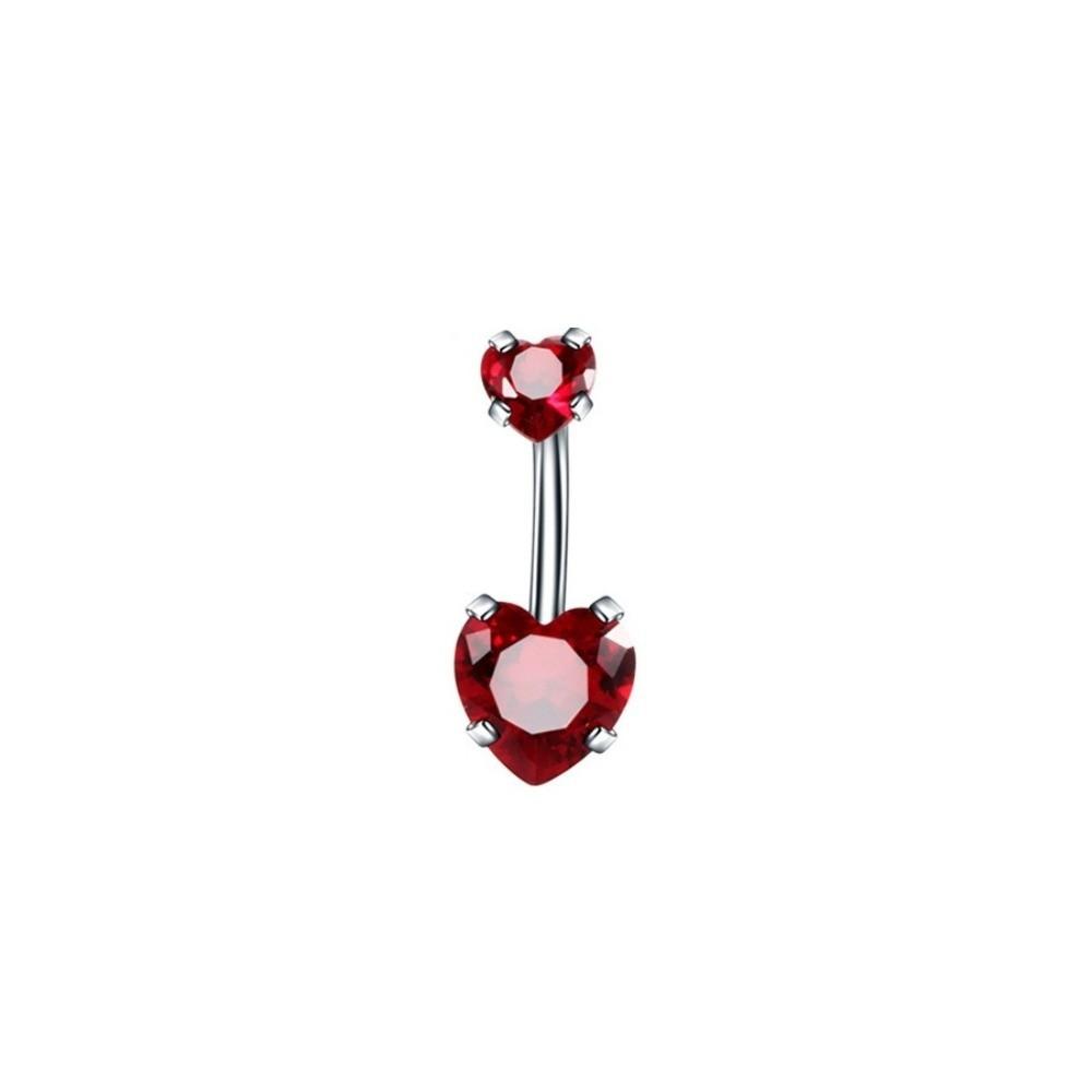 Heart Belly Piercing Internal Thread Body Jewelry Sexy Navel Rings  Girl