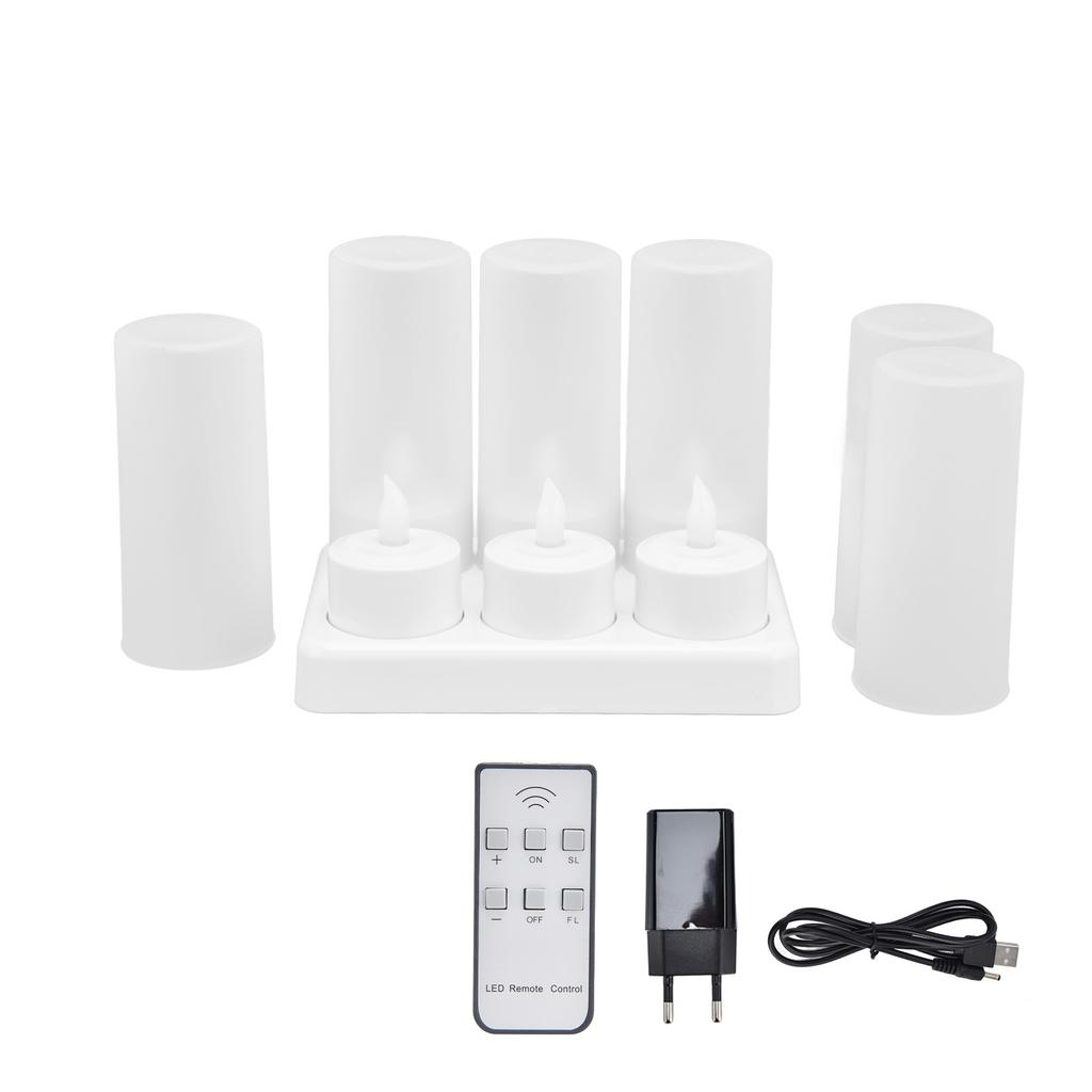 Reusable LED Candle Light Flameless Tea Light Electric Fake Candle for Wedding Party Table Dining