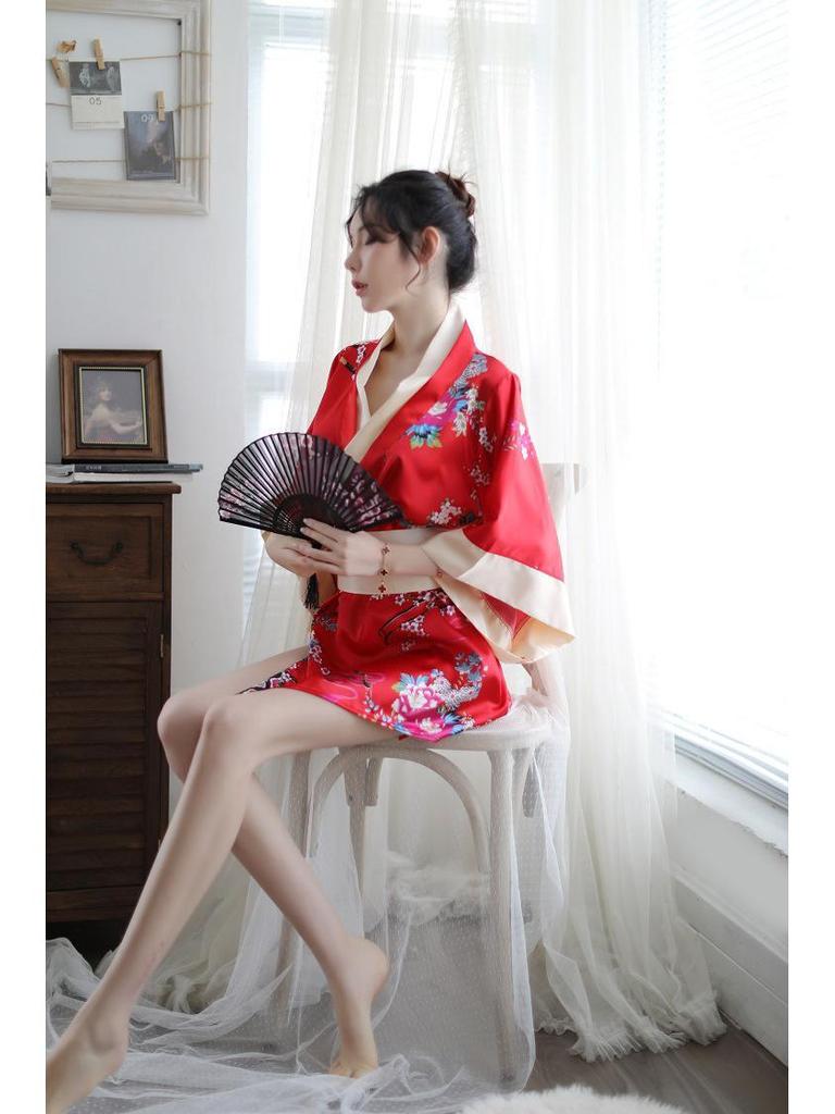 Plus Size Sexy Japanese Kimono Lingerie for Playful Role Play