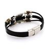 Vintage Multilayer Leather Evil Eye Bracelet: Unisex European & American Style Punk Jewelry.