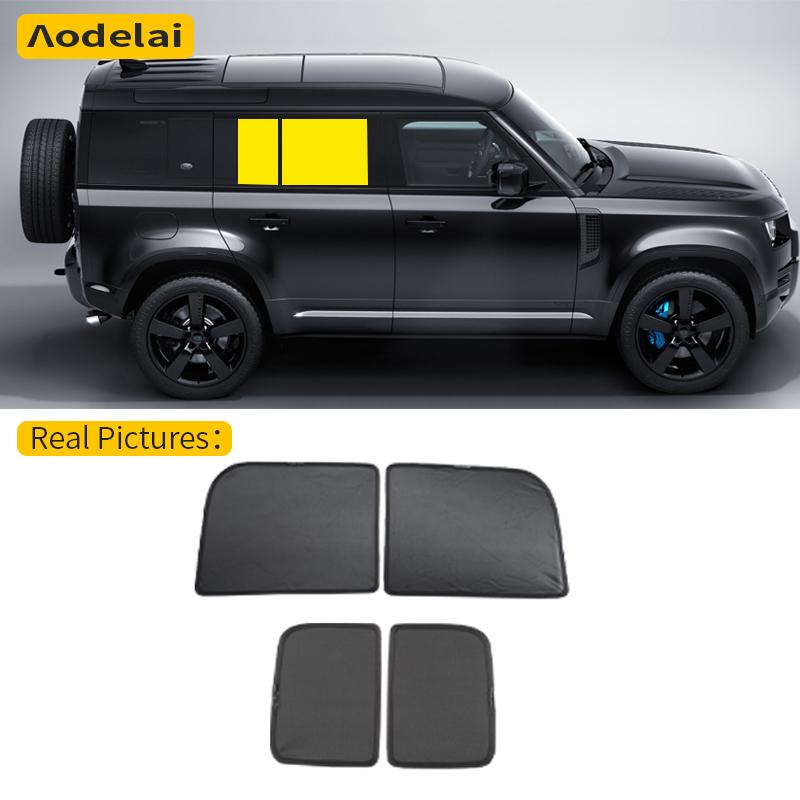 For Land Rover Defender L663 110 2020-2025 Car Window Sunshade Double Sides Summer UV Protection Curtains Sun Shield