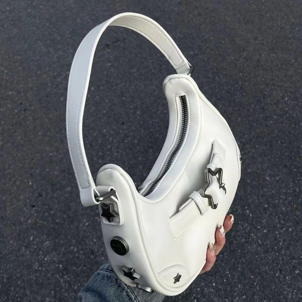 For Women Fashion Y2k Cool Bag Ladies Clutch Shoulder Underarm Bag Armpit Purses Star Handbags