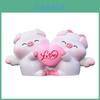 Car Interior Decor Resin Cute Pig Love Heart Gift For Couples