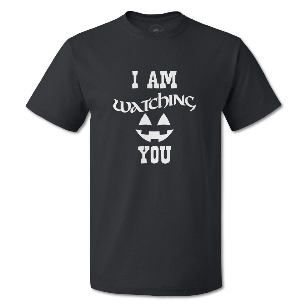 Funny Graphic T Shirts I Am Watching You Pumpkin Face Cotton Fright Top Children M