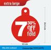 Discount Promotion Tag for Clothing & Accessories Display Stand