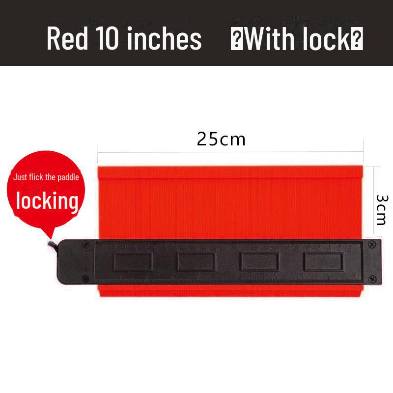 Multifunctional Contour Measuring and Profiling Gauge for Woodworking and Irregular Shapes