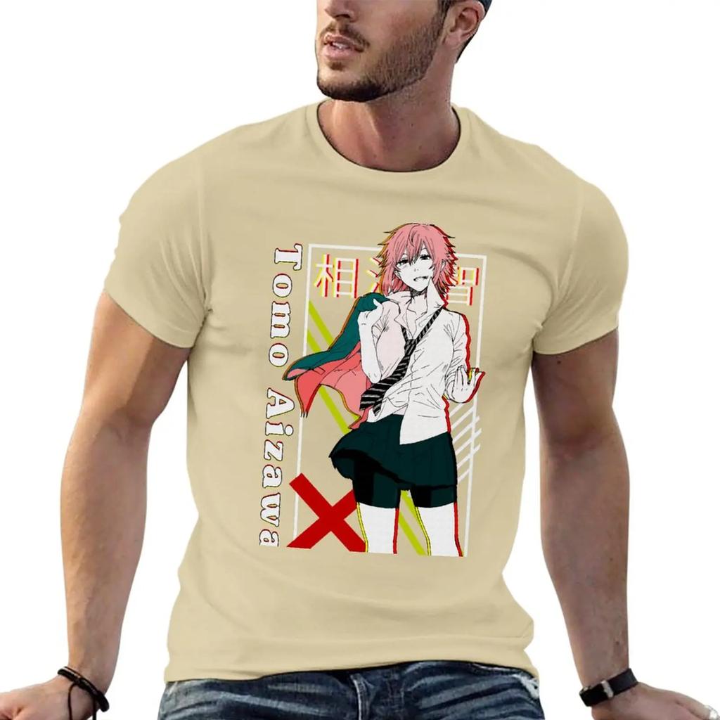 New Tomo chan Is a Girl Tomo Aizawa wa onnanoko T-Shirt black t shirt animal print shirt for boys mens t shirt graphic