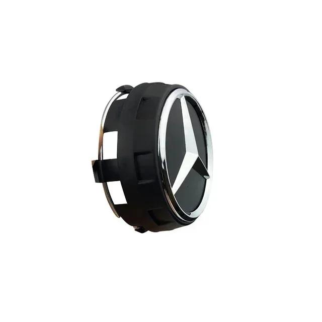 Autoaufkleber W212 W213 2026 Heiß Für Benz 4 Stück 75mm Schwarz Rot Erhaben Auto Styling Radnabenkappe Emblem Für Mercedes Benz AMG A00