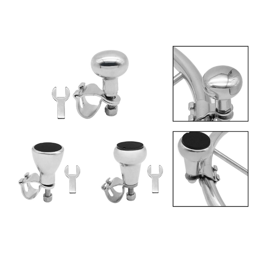 Marine Boat Steering Wheel Knob Aluminum with Wrench Sturdy Maneuvering Knob