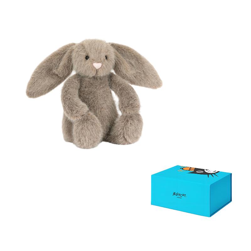 JELLYCAT Jungle Animal Velvet Umber Bunny Dolls Plush Doll 18cm High JELLYCAT-2601-0012