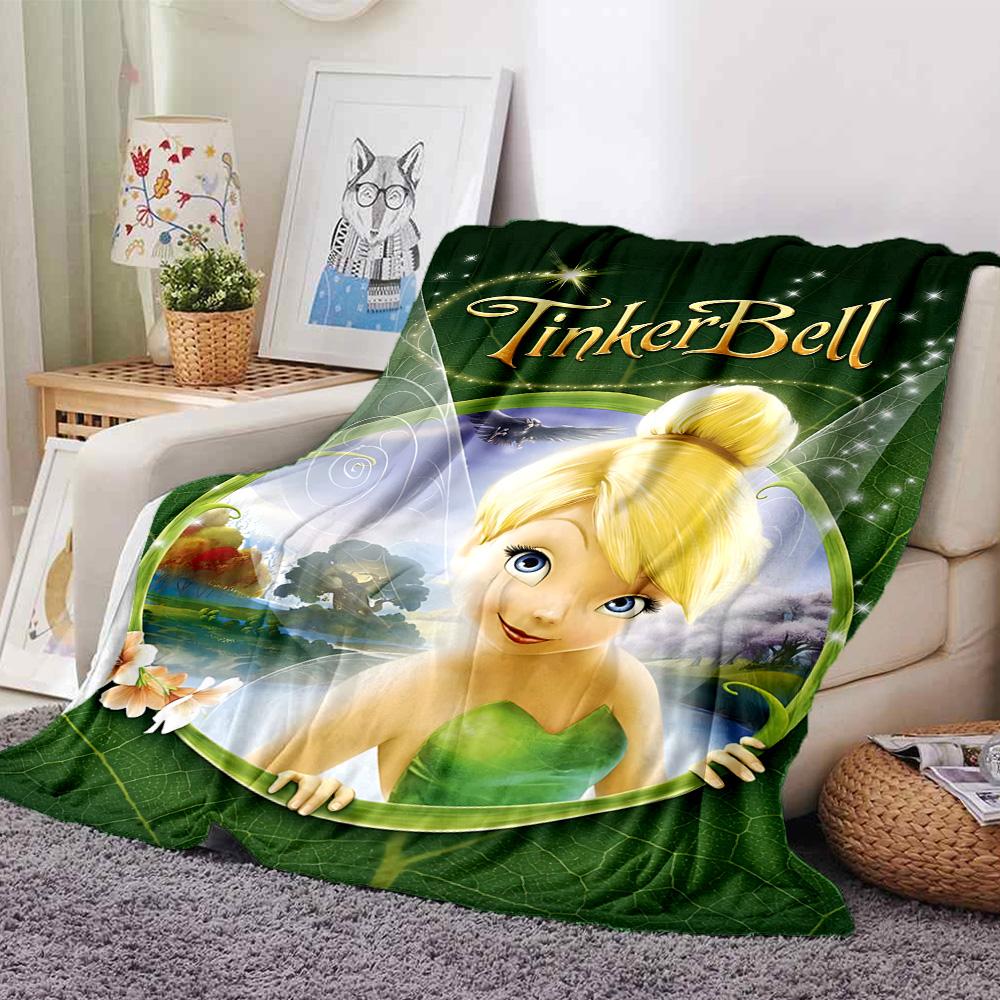 1pc Fairy Friends Forest Flannel Blanket,Ultra Soft Warm Plush Throw for Home Bedroom Bed Sofa Cover Camping Picnic Gift Y7243
