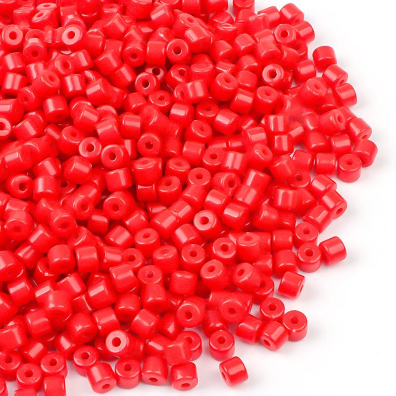 Bunte zylindrische Acrylperlen zur DIY-Schmuckherstellung