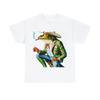 Vintage 80s 90s Style Reprint T Shirt Tree Frog Animal Art Tee Cigarette Cowboy