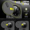 Slide Lens Protection Armor Phone Case For Realme 14 Pro 5G Car Magnetic Ring Holder Cover for OPPO Realme 14 Pro Plus + Funda