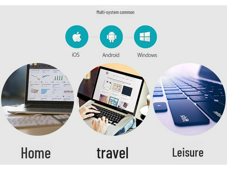 Top-Selling Bluetooth Wireless Keyboard for iPad, Huawei, Lenovo, and Android Devices with Rechargeable Battery