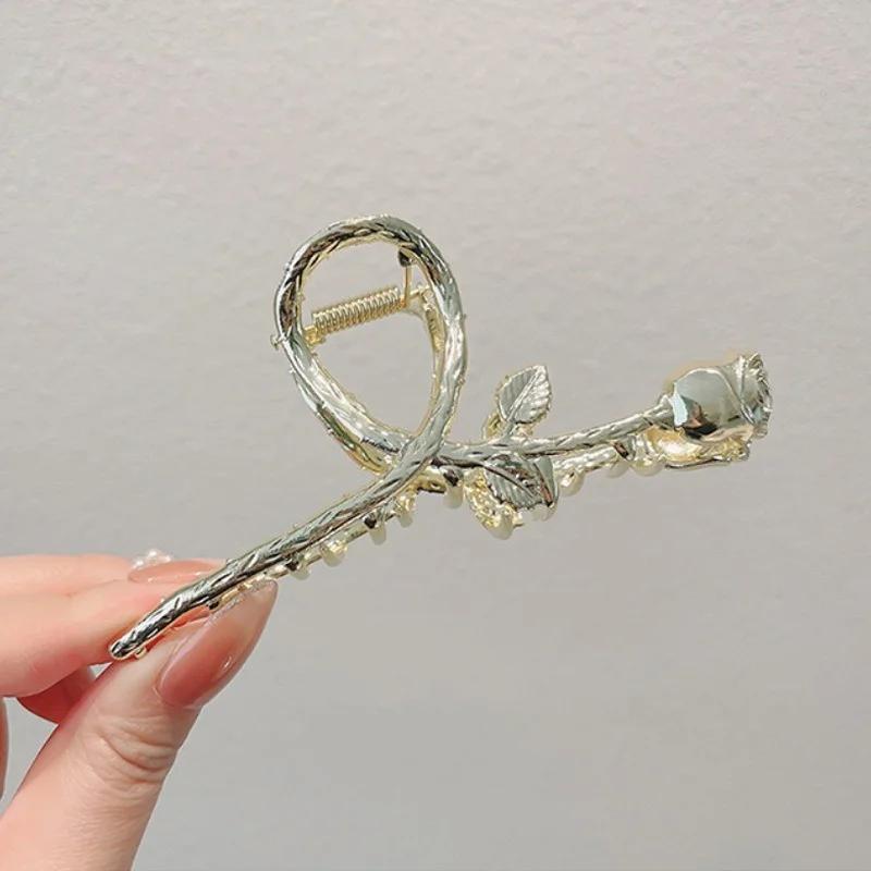 

Модная заколка для волос в виде розы и бабочки для женщин Элегантный романтический темперамент Головной убор Девушки Персонализированный аксессуар для укладки Заколки