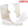 100 Stück 11,9 cm Faltbarer Anhänger für Kleidung Schmuck Haaraccessoires Anhänger 3 Farben erhältlich Beschriftbares Kraftpapier Anhängeetikett